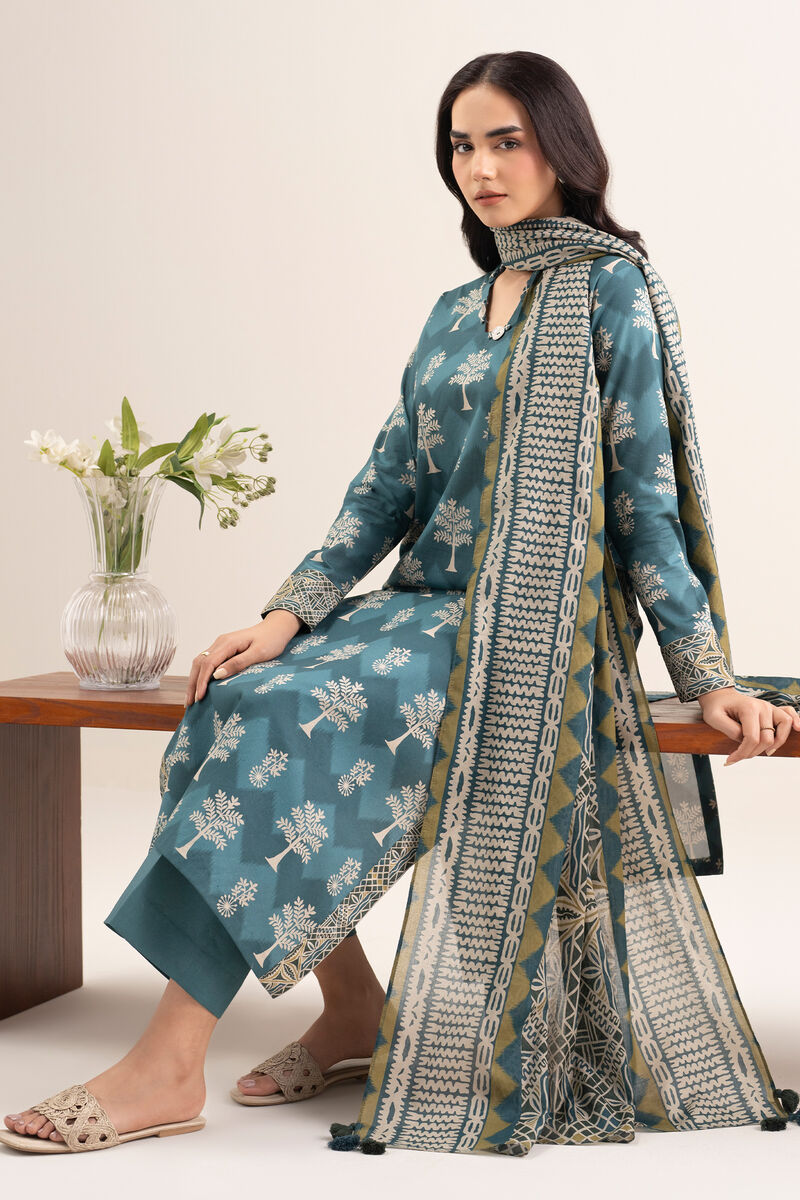 3 Piece - Printed Lawn Suit