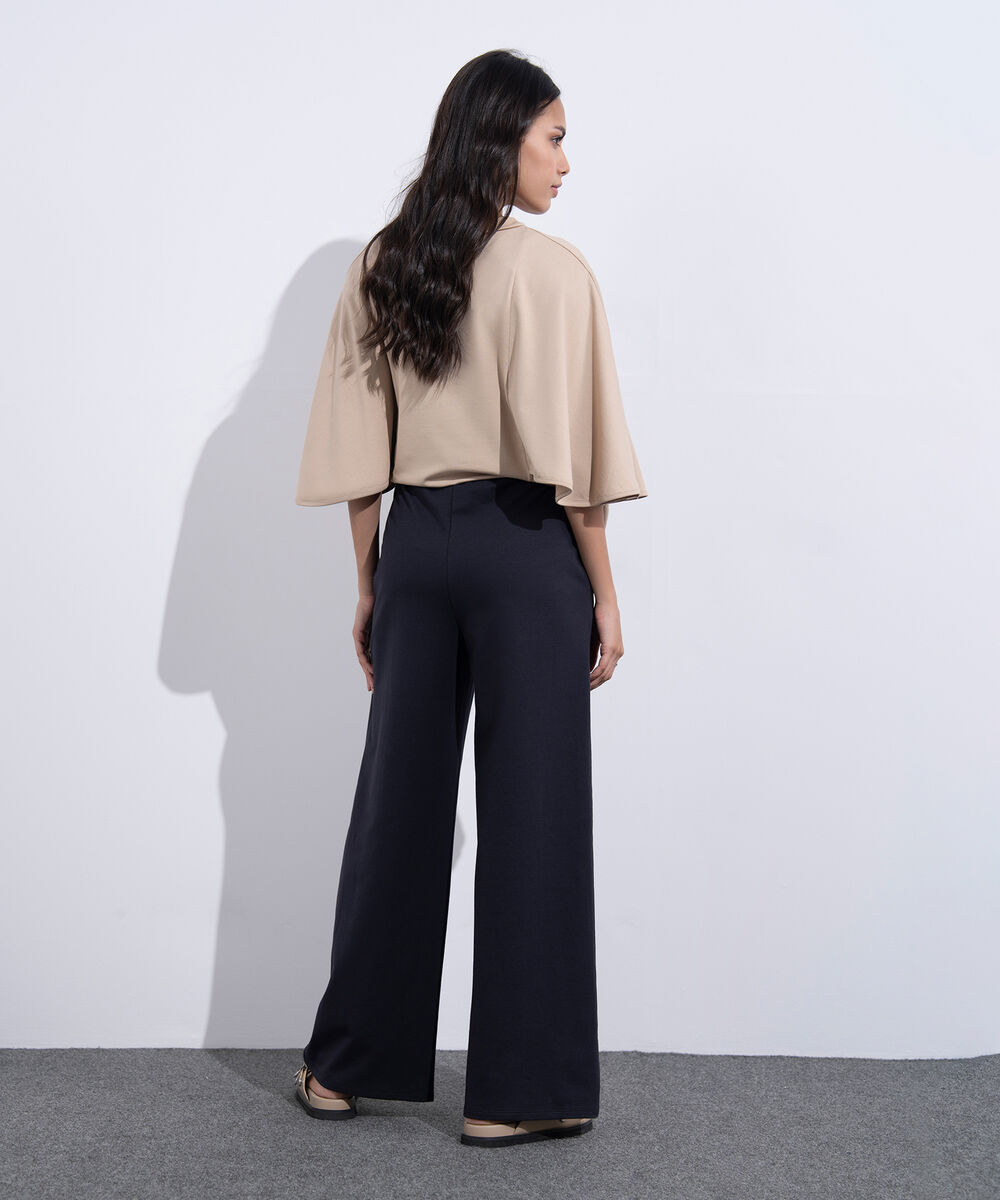 Women's Western Wear Black Pull On Summer Terry Trousers