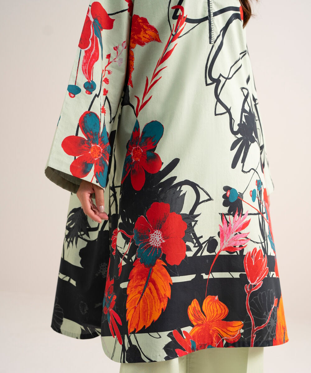 Women's Unstitched Lawn Printed Multi  2 Piece Suit