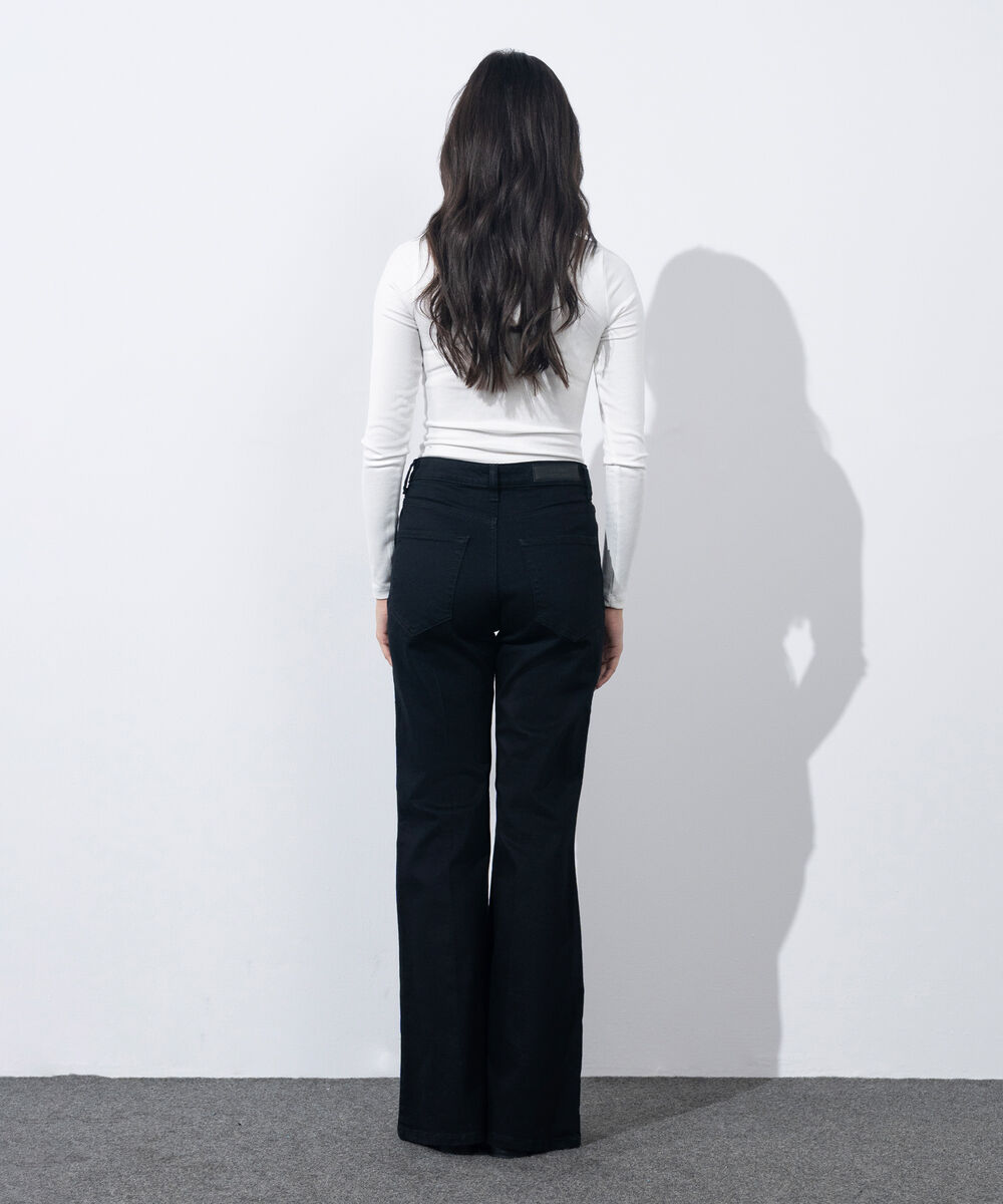 Women's Western Wear Black Boot Cut Jeans