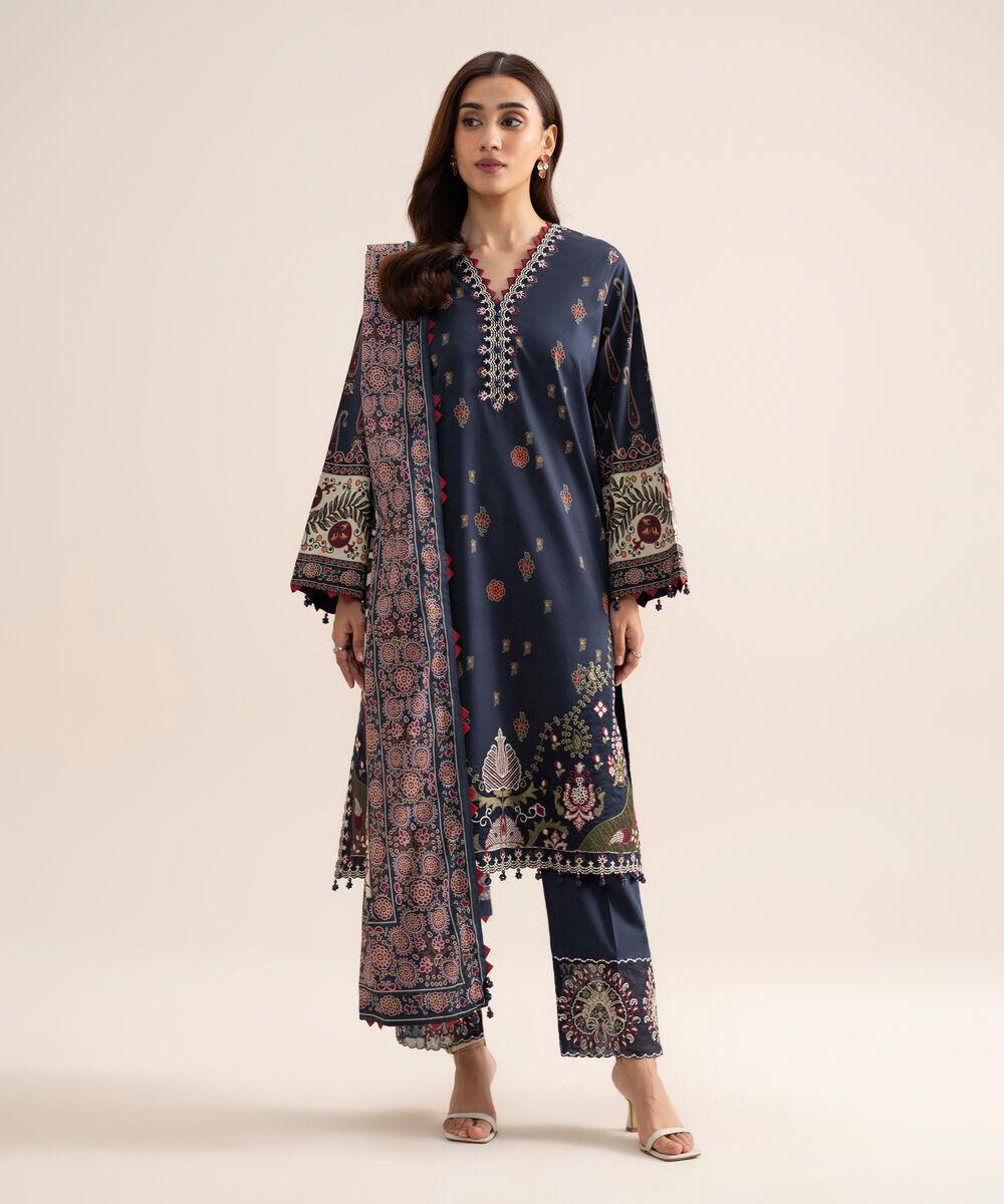 3 Piece - Embroidered Lawn Suit