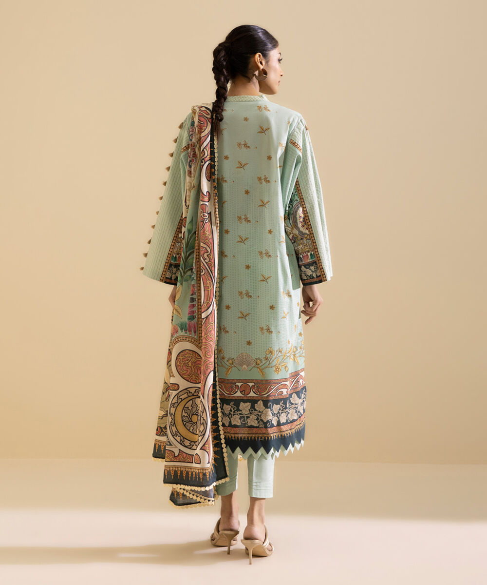 Womens Daily Unstitched 3 Piece - Printed Lawn Suit