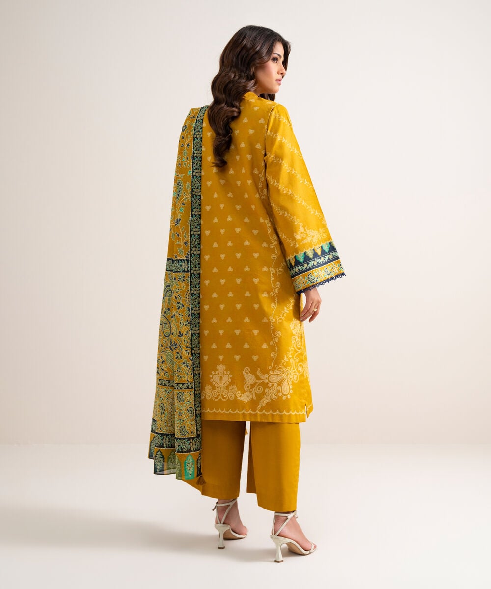 3 Piece - Printed Lawn Suit — Sapphire view 3