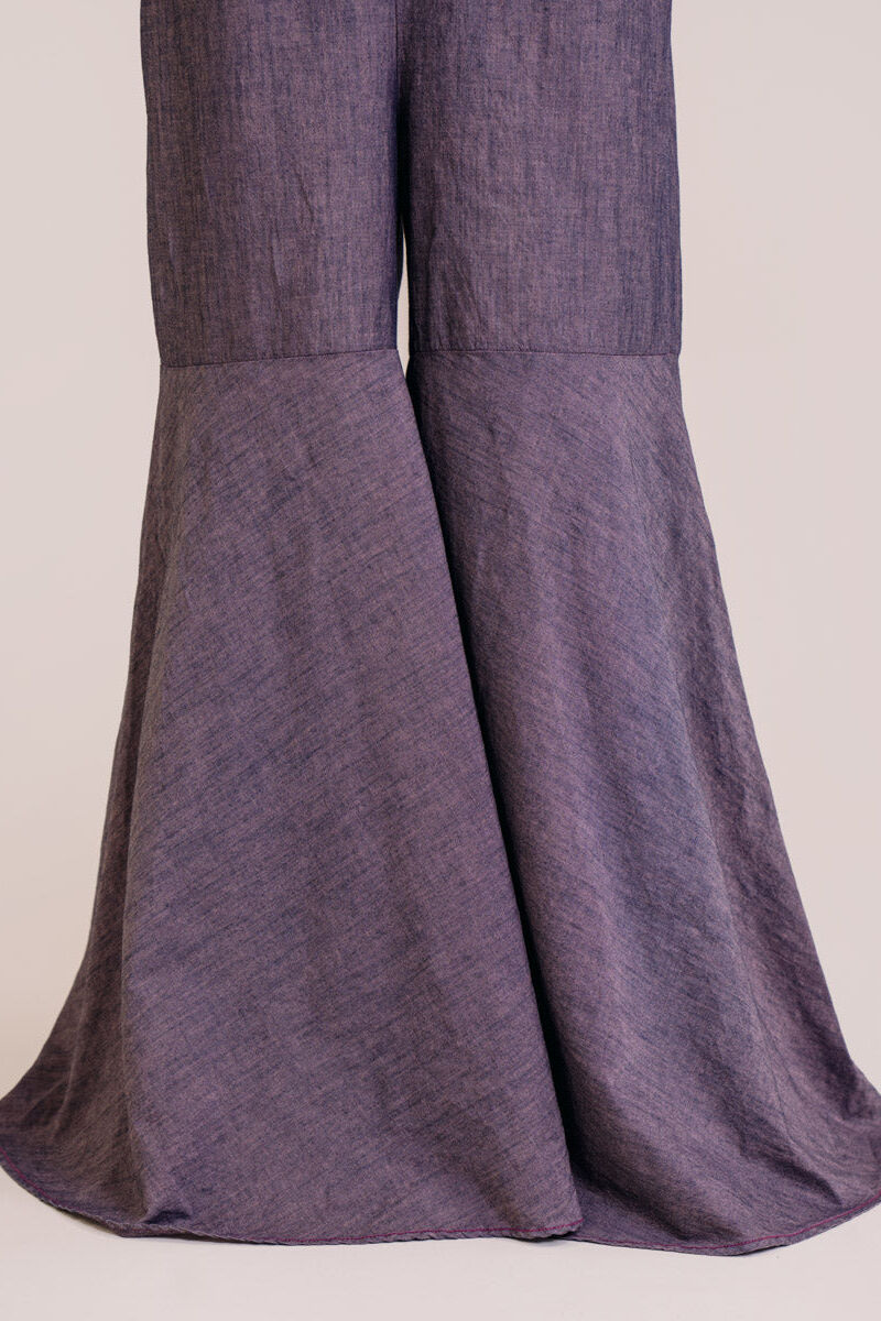 Solid Chambray Gharara