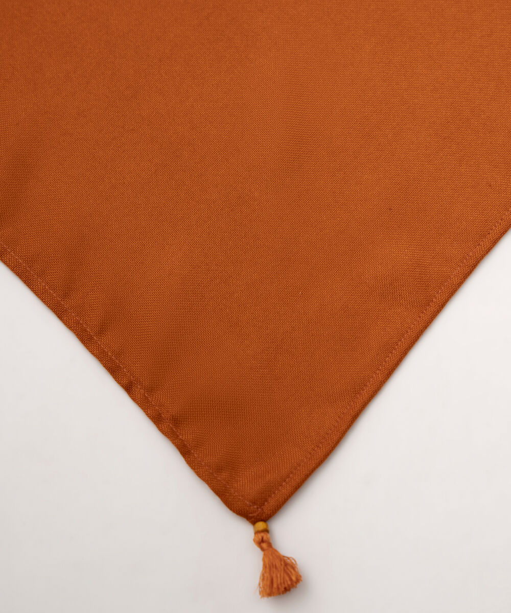 Rust Solid Blended Shawl
