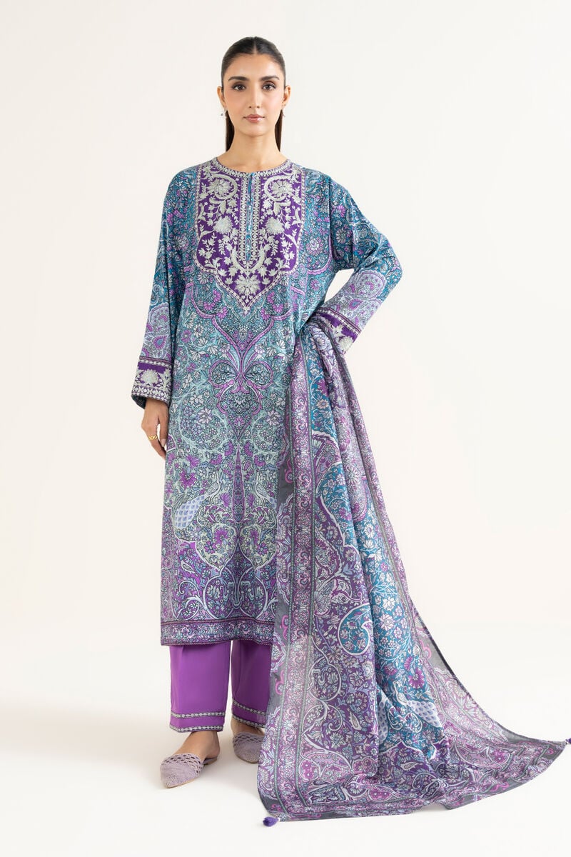 Printed Tussar Silk Dupatta