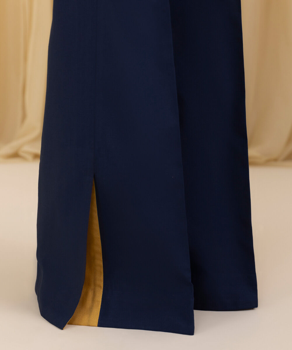 Unstitched Women's Blue Textured Lawn 3 Piece Suit