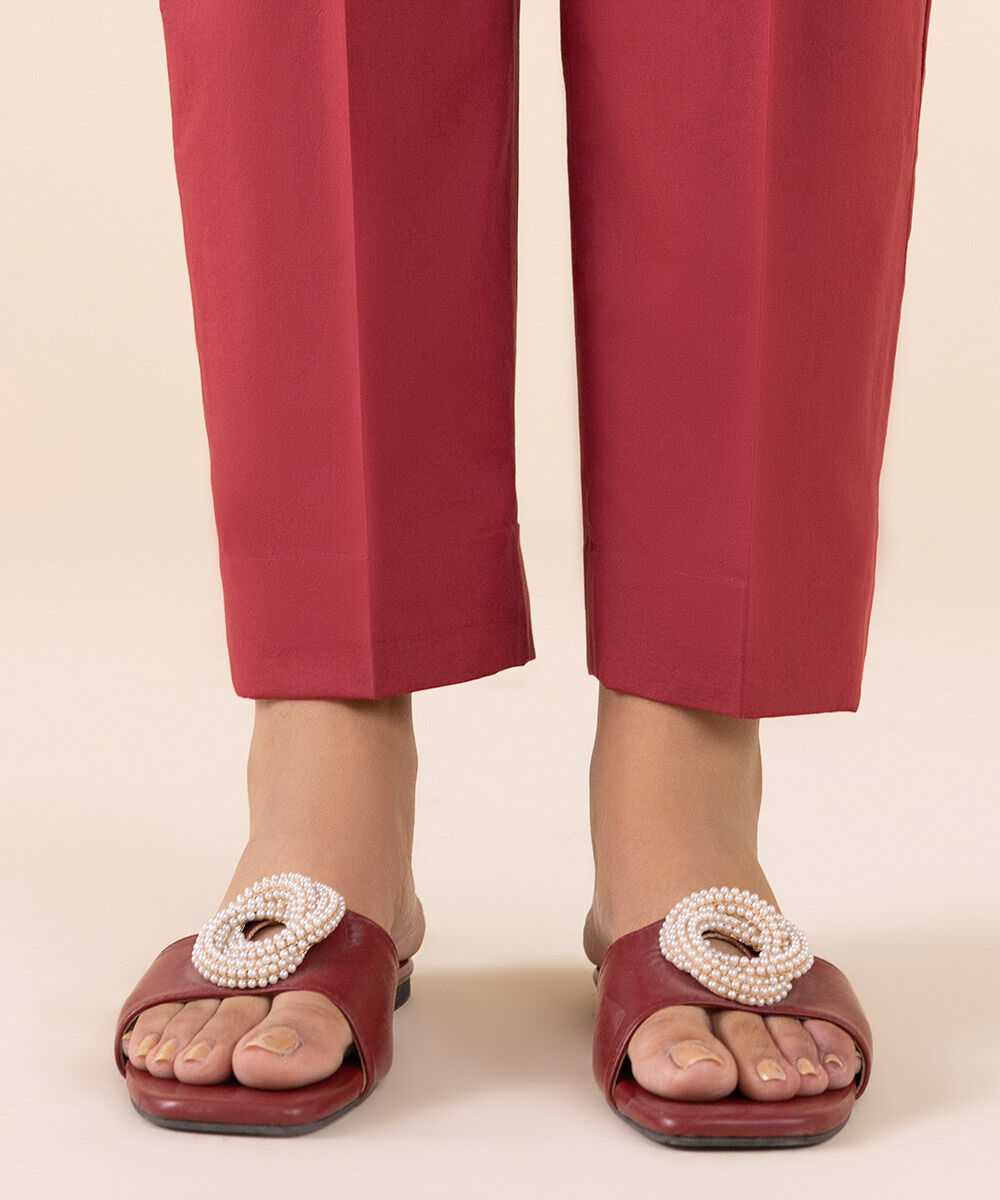 Unstitched Women's Red Lawn Printed Shirt Dupatta