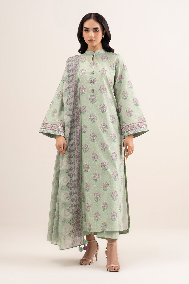 3 Piece - Printed Lawn Suit