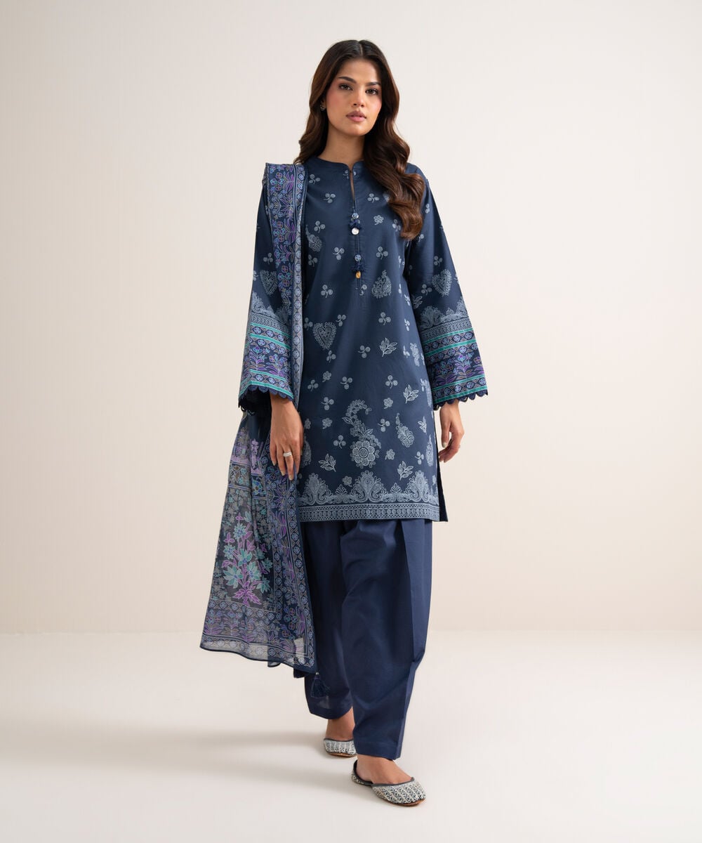 3 Piece - Printed Lawn Suit