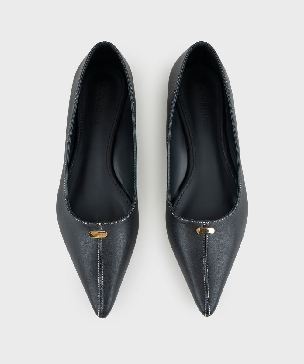 Women's Black Pointed Toe Pumps