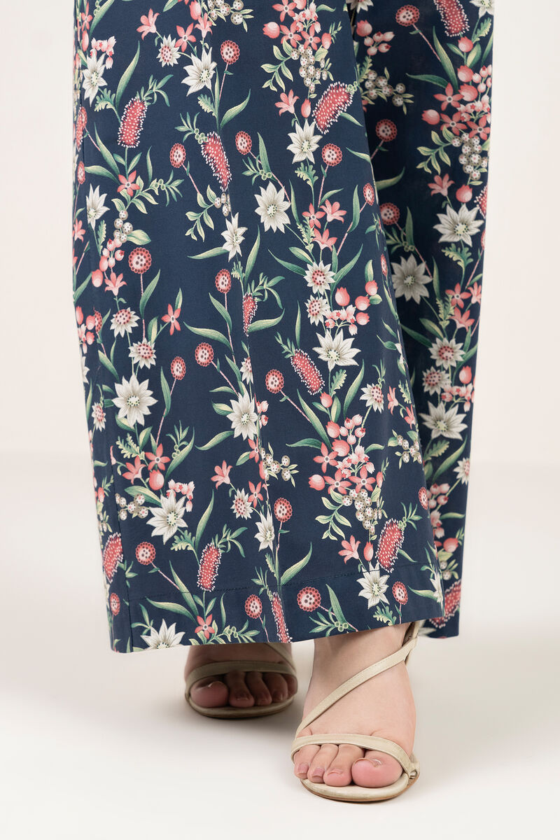 Printed Cambric Flared Pants