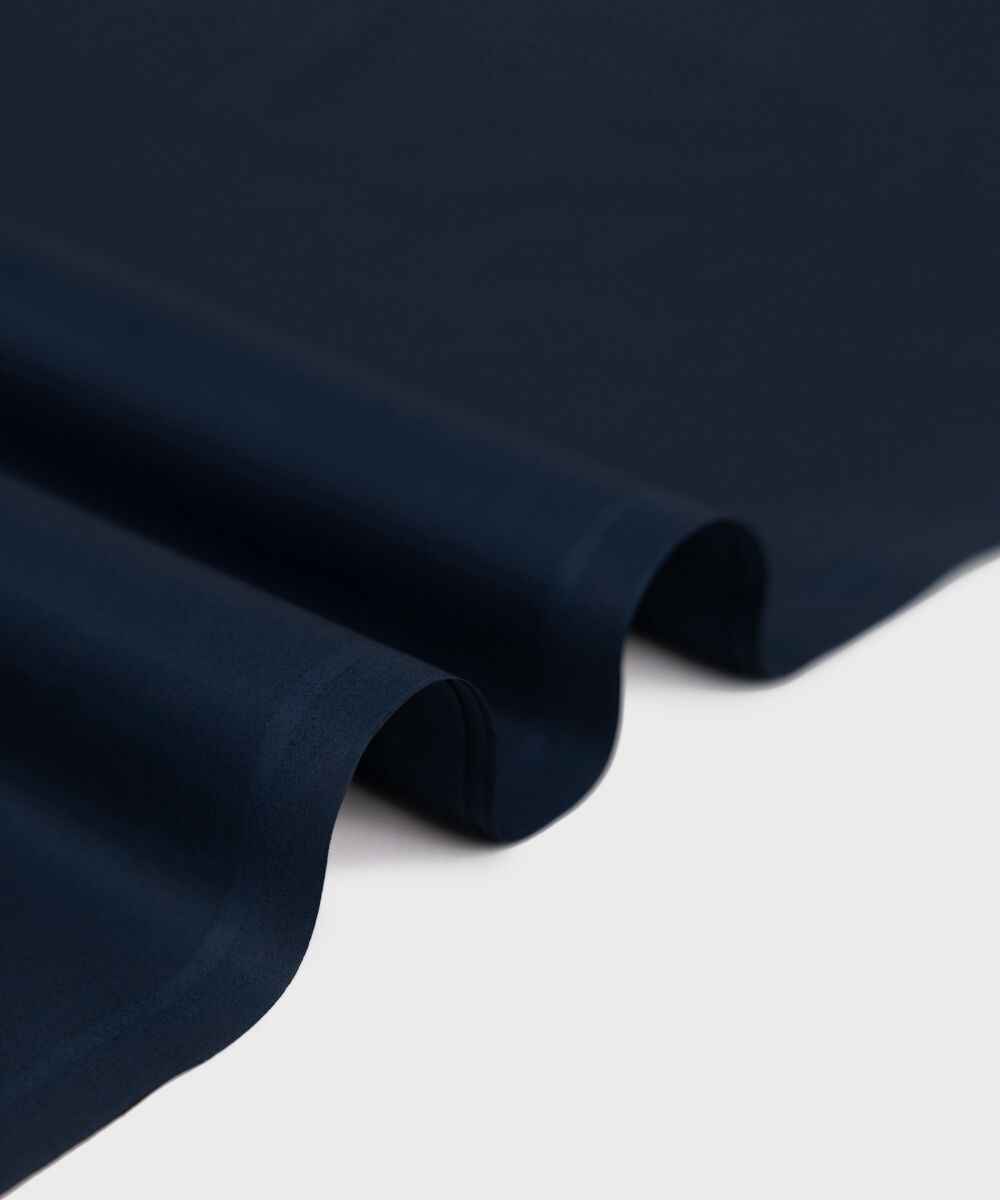 Men Unstitched Cotton Blue Full Suit Fabric