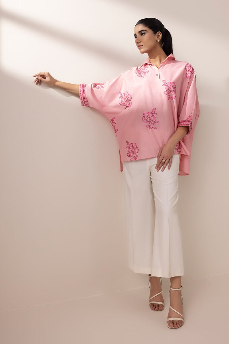 Embroidered Dobby Shirt