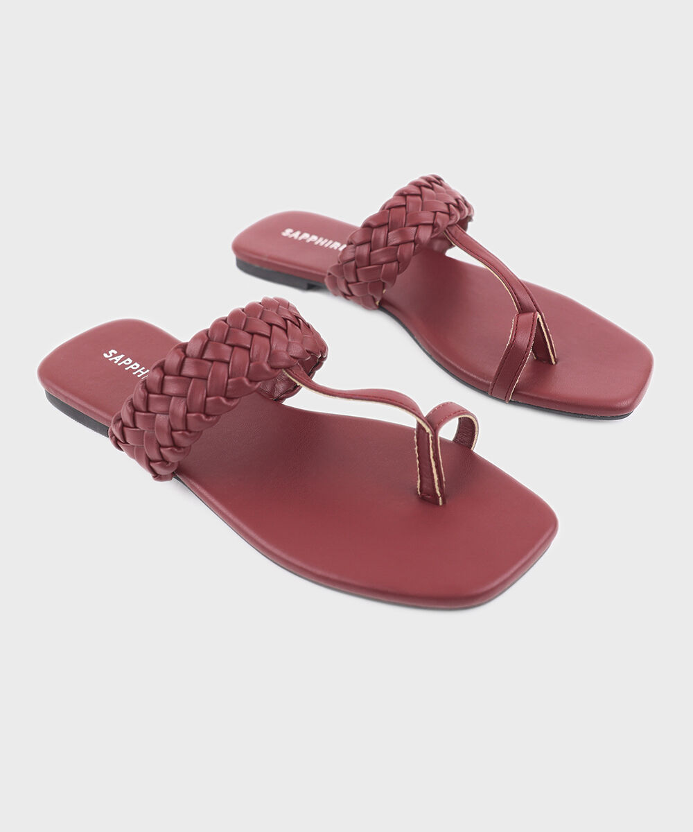 Women's Red Kolapuri