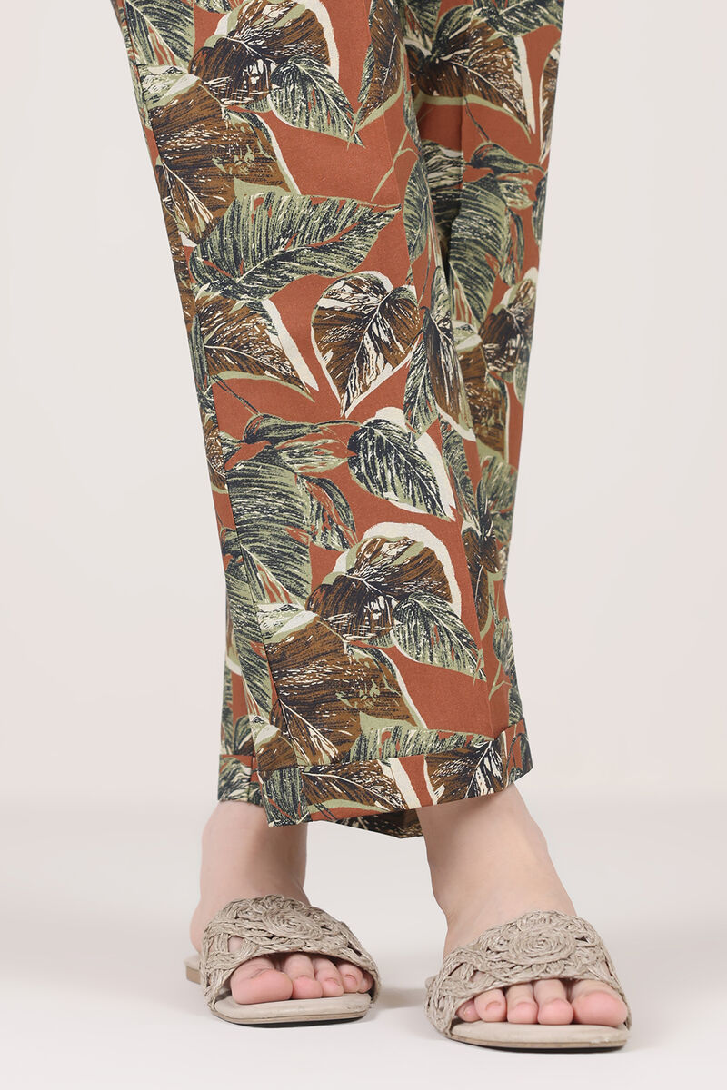Printed Cambric Straight Pants