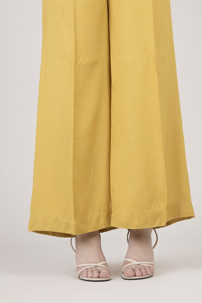 Raw Silk Flared Pants