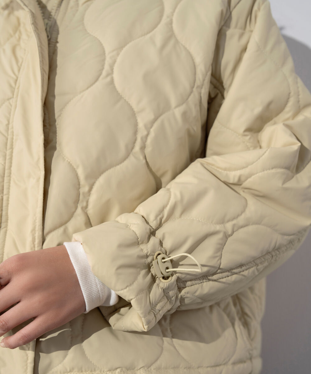 Women's Western Wear Butter Yellow Water Repellent Quilted Puffer