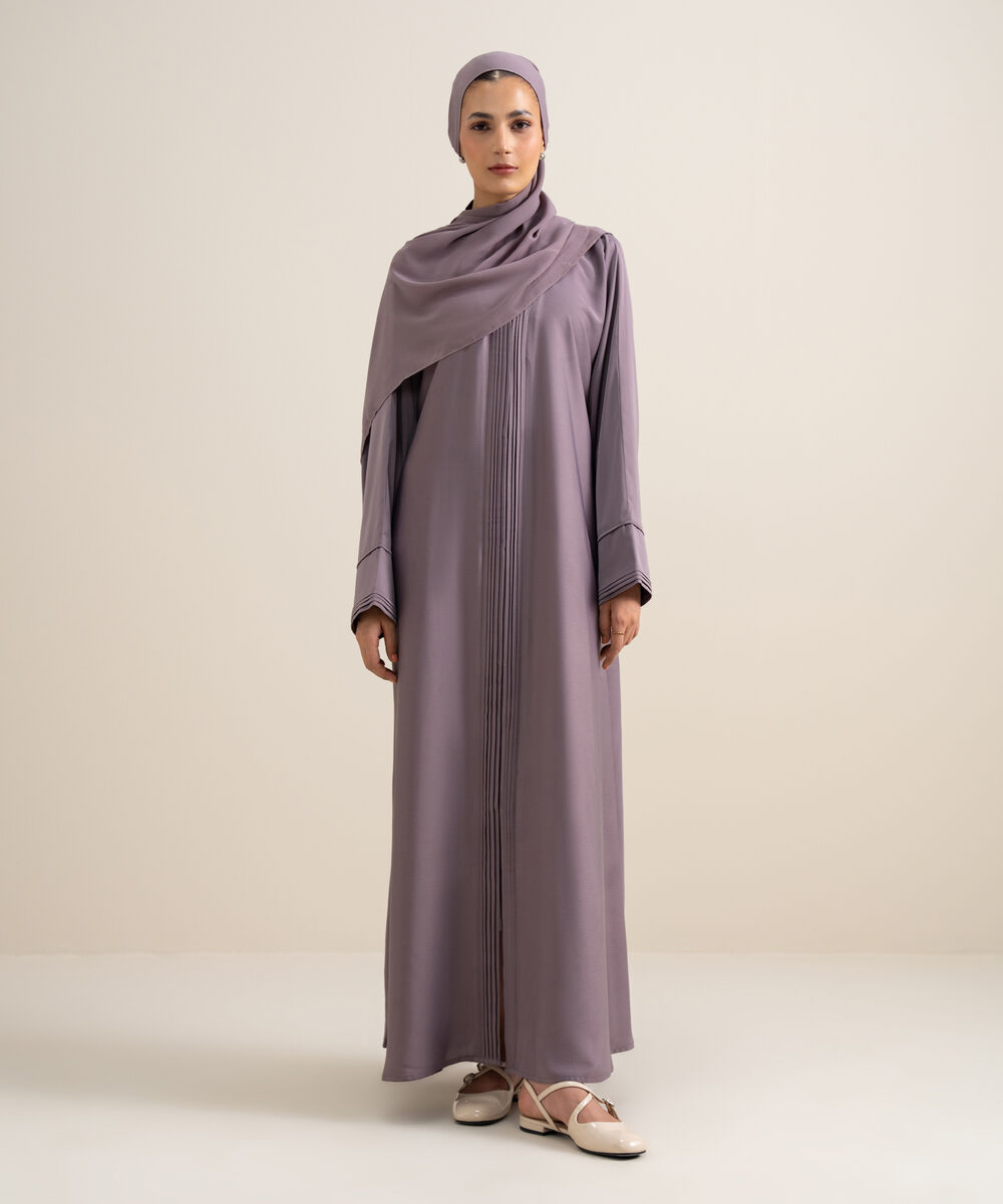 Women's Purple Abaya Set
