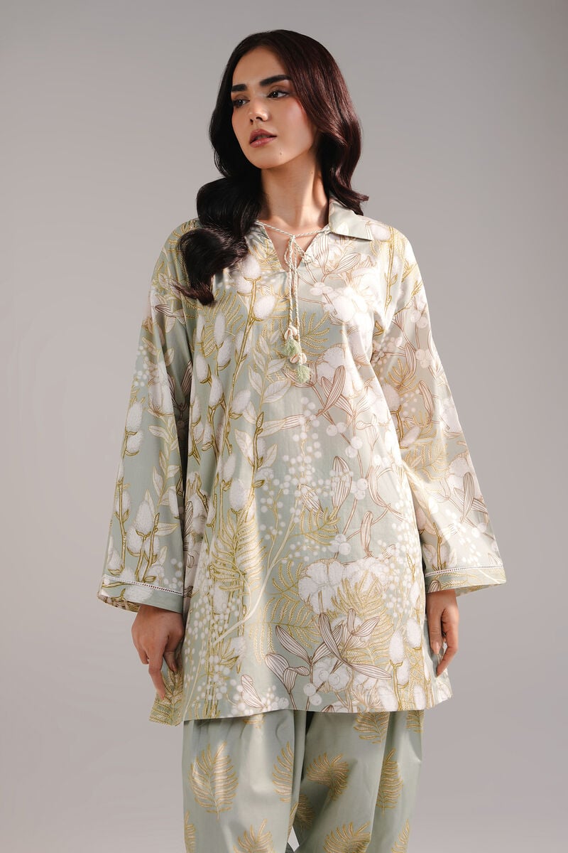 2 Piece - Printed Cambric Suit