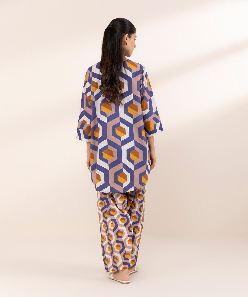 Women's RTW Lawn Multi Printed Boxy Shirt