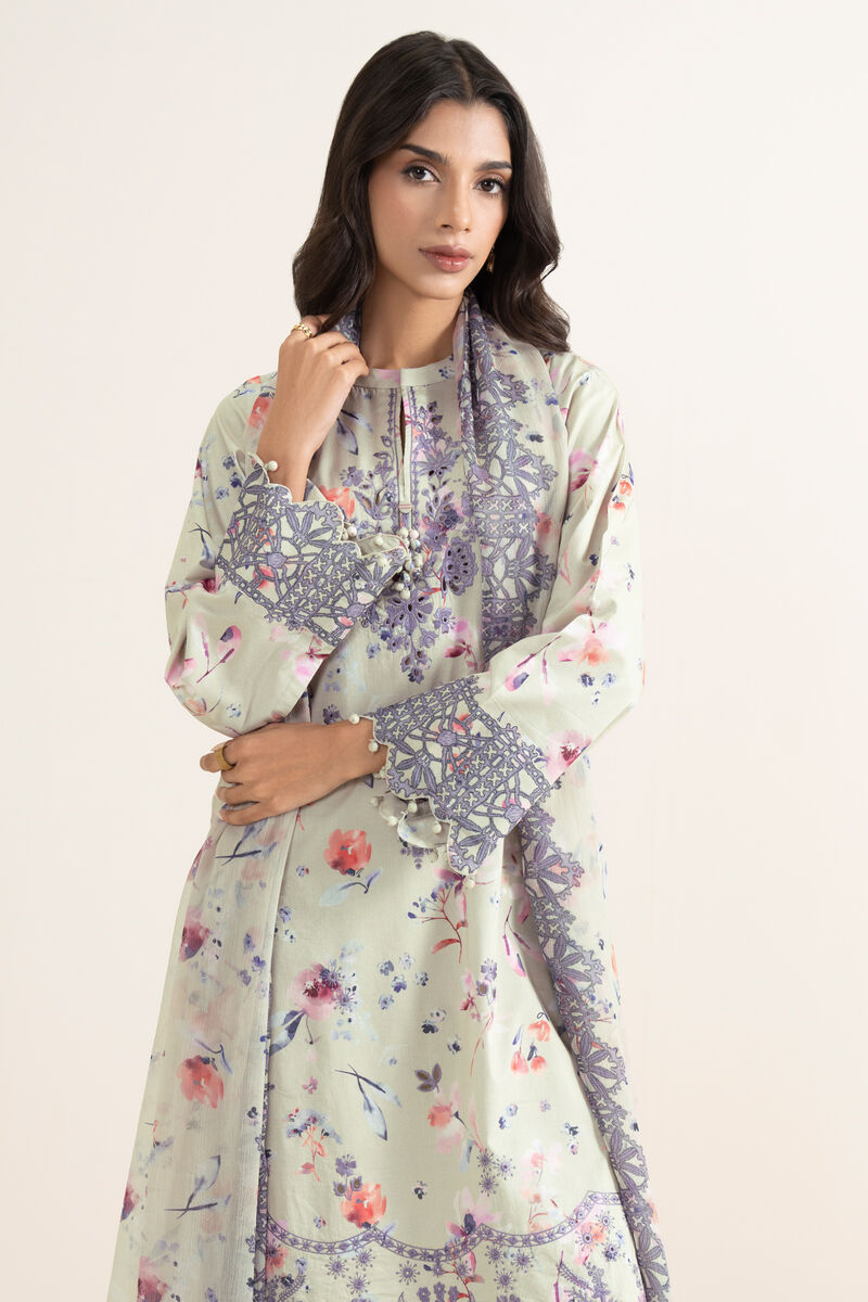 3 Piece - Embroidered Lawn Suit