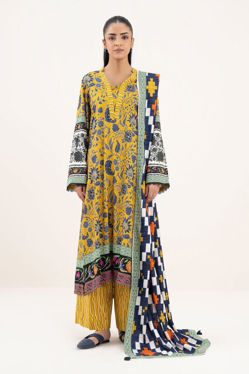 Printed Linen Dupatta