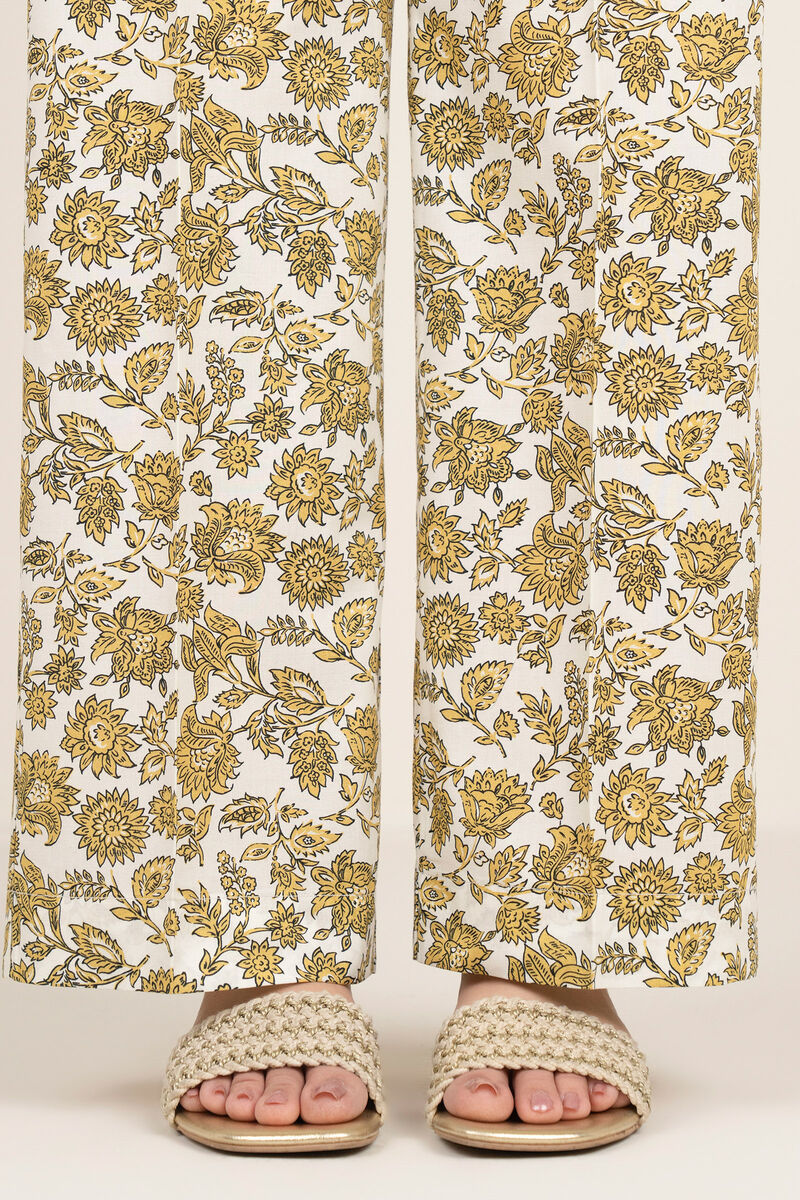 Printed Cambric Straight Pants