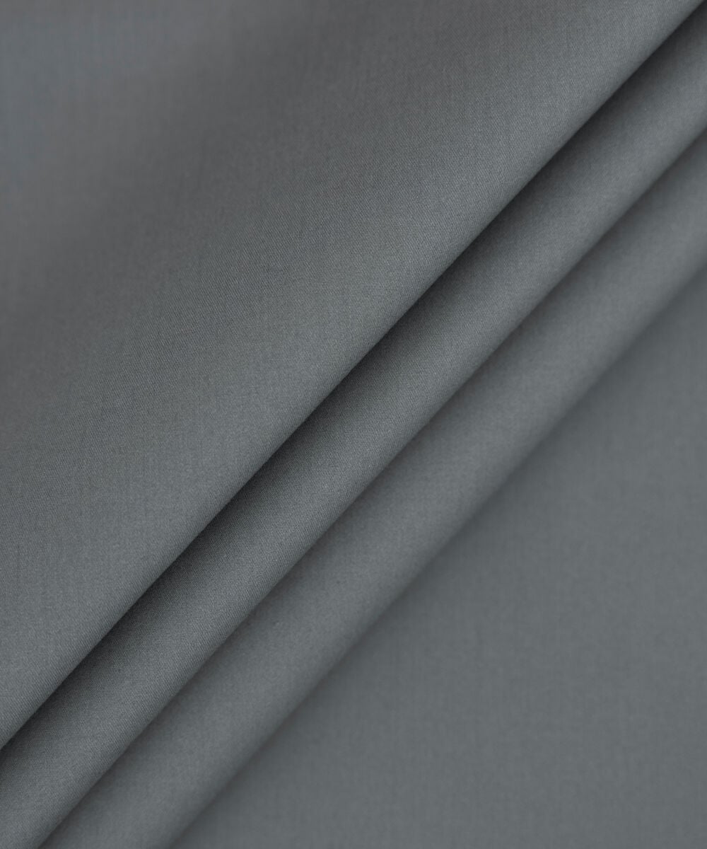 Men's Unstitched 2-Piece Luxury Pima Cotton Grey Suit