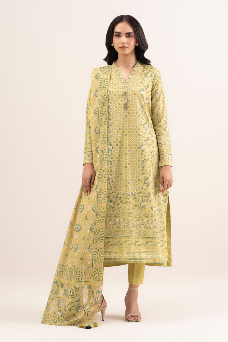 3 Piece - Printed Lawn Suit