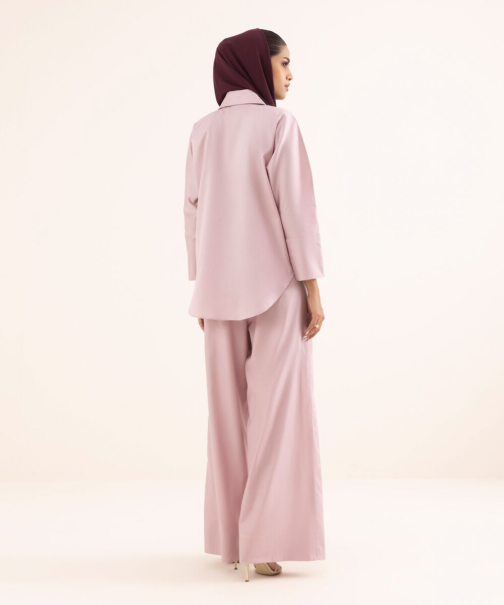 Women's Pink Viscose Modest Wear Top