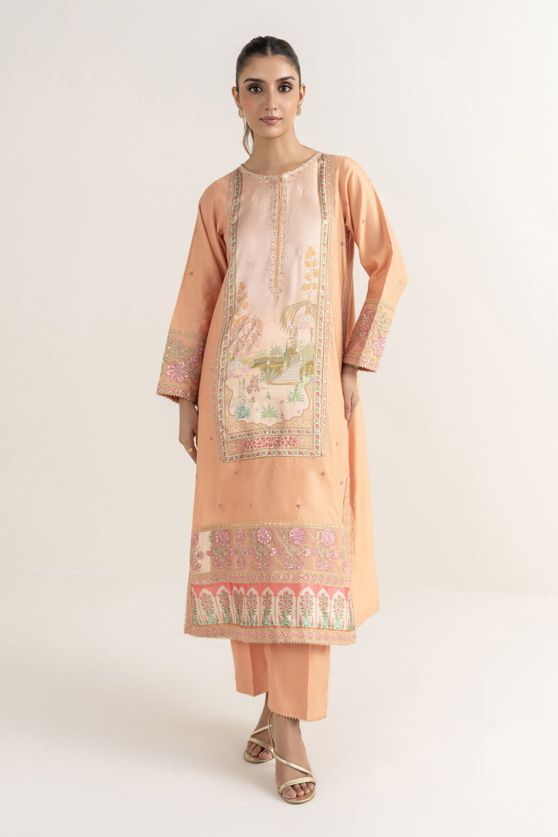 Embroidered Cotton Net Shirt