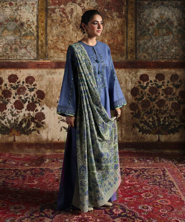 2 Piece - Embroidered Cotton Suit null