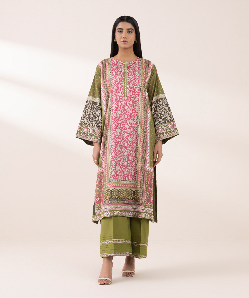 Women's RTW Lawn Multi Embroidered Boxy Shirt