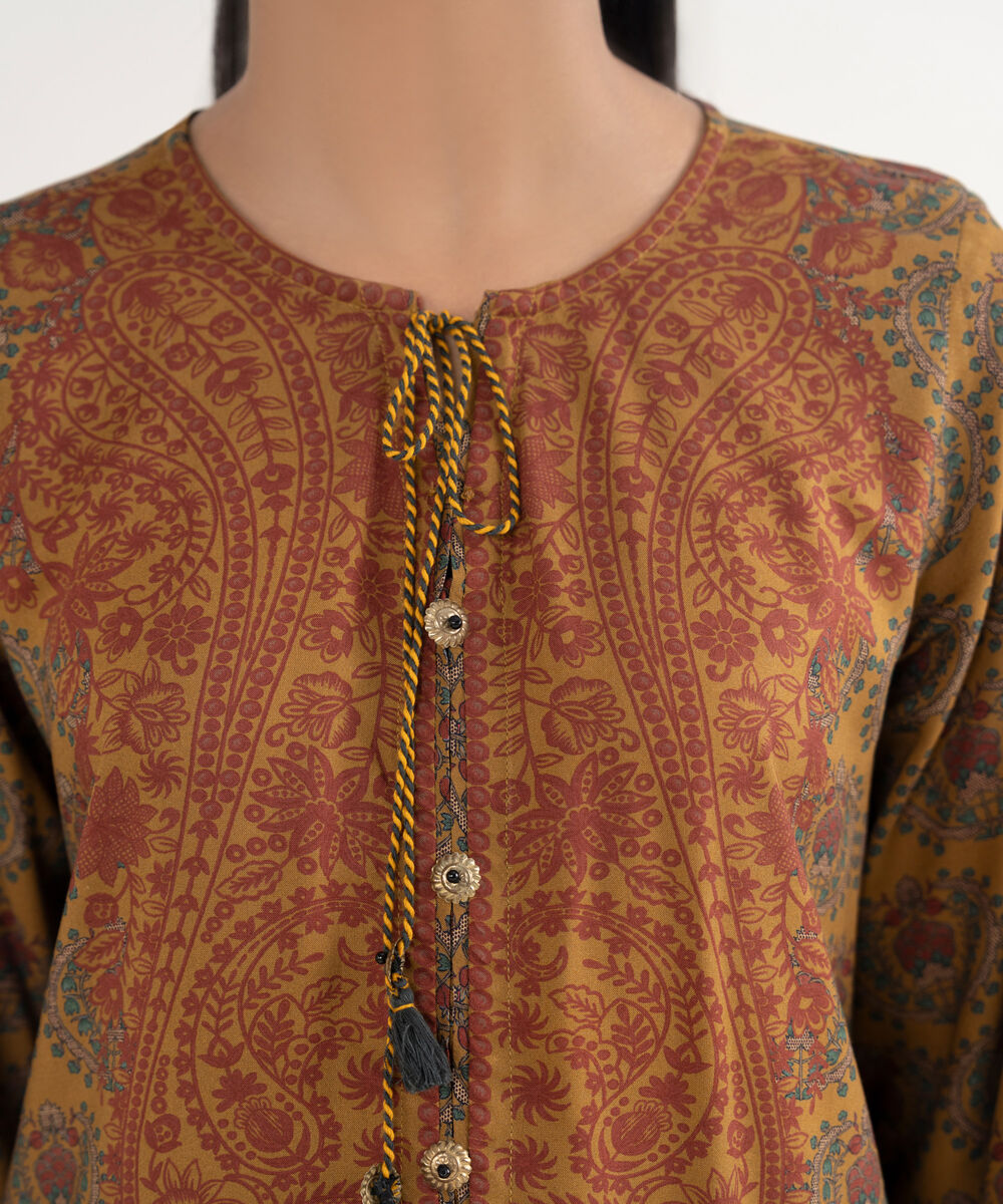 Women's RTW Viscose Linen Printed Multi Straight Shirt