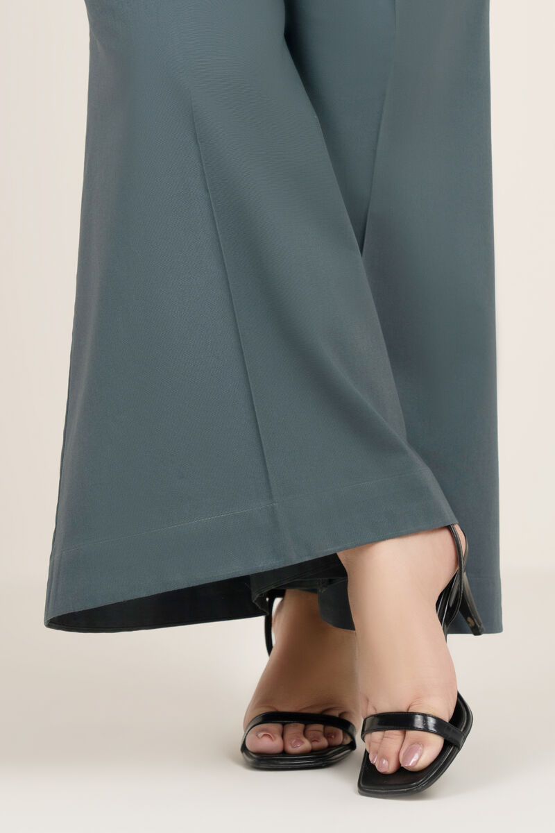 Solid Cambric Flared Pants