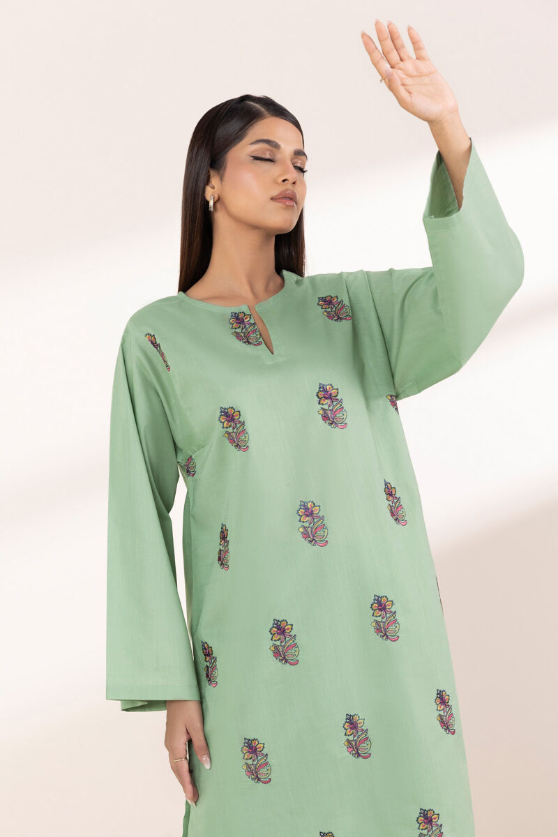 Embroidered Crosshatch Shirt