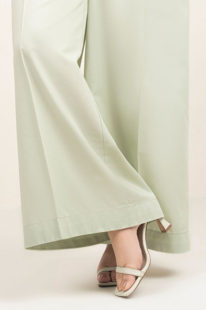 Solid Cambric Flared Pants