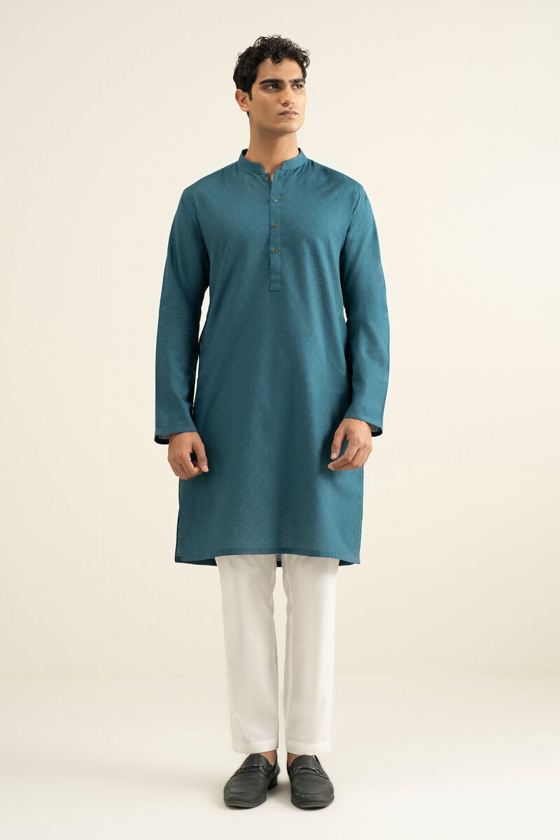Cotton Jacquard Kurta