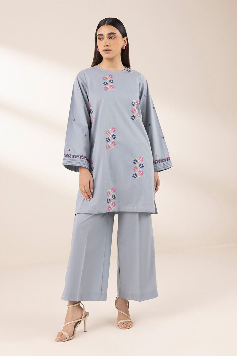 Embroidered Crosshatch Shirt