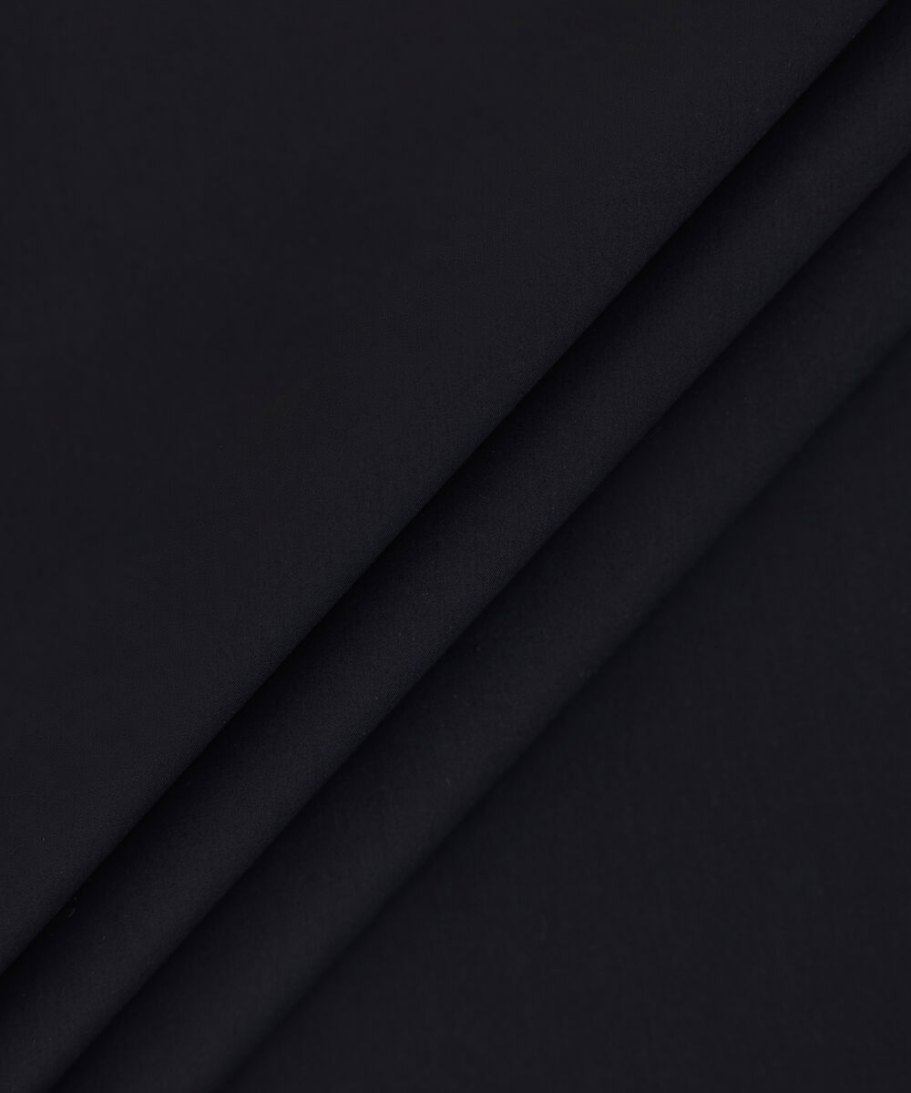 Men's Unstitched 2-Piece Luxury Giza Cotton Black Suit