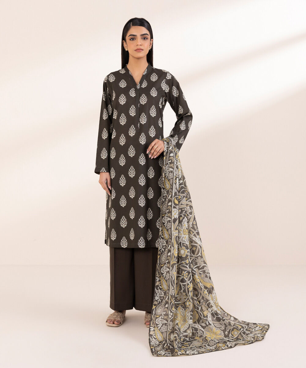 Woman - Printed Voile Dupatta