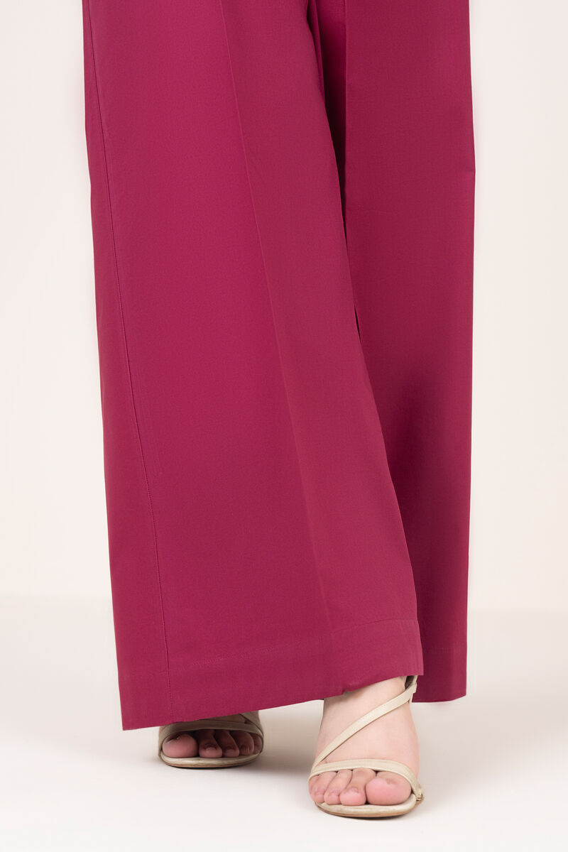 Solid Cotton Flared Pants