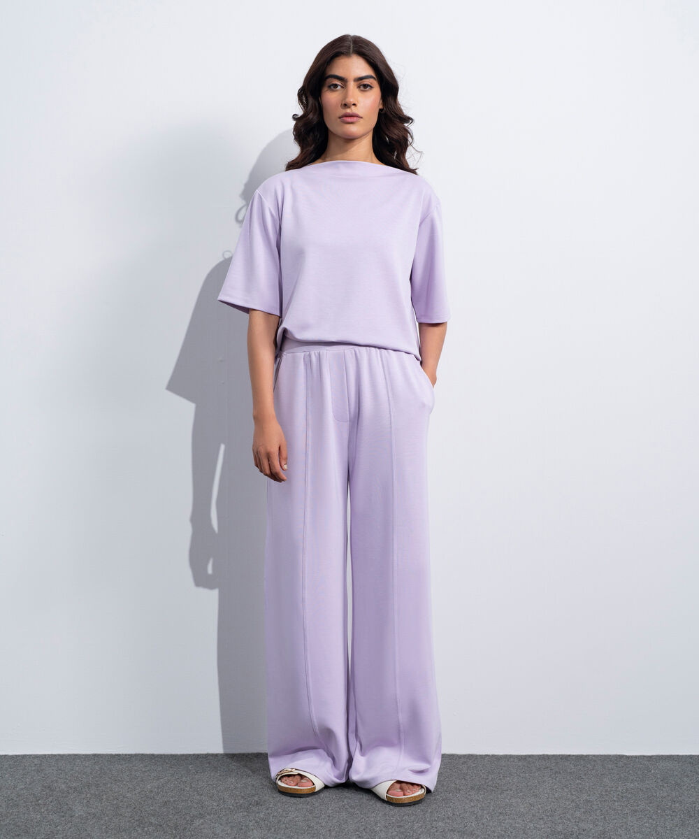 Women's Western Lilac Soft Lux Pull-On  Trousers
