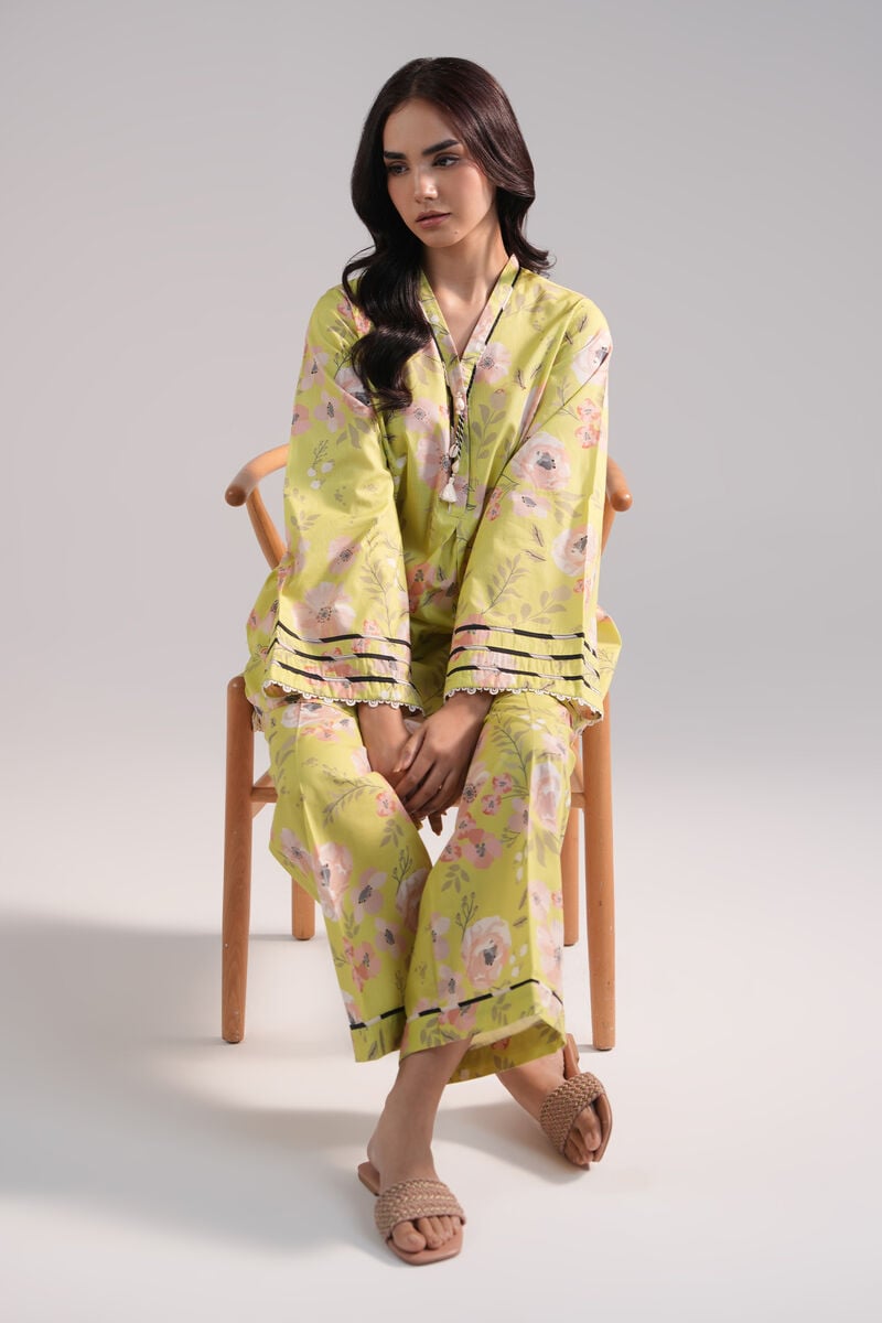 2 Piece - Printed Cambric Suit