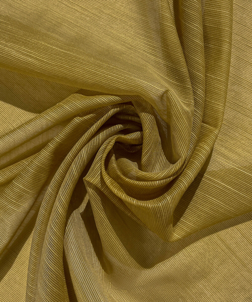 Blended Raw Net Yellow Solid Dupatta