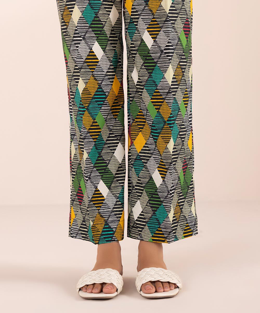 Women's Pret Stretch Lawn Multi Printed Straight Pants