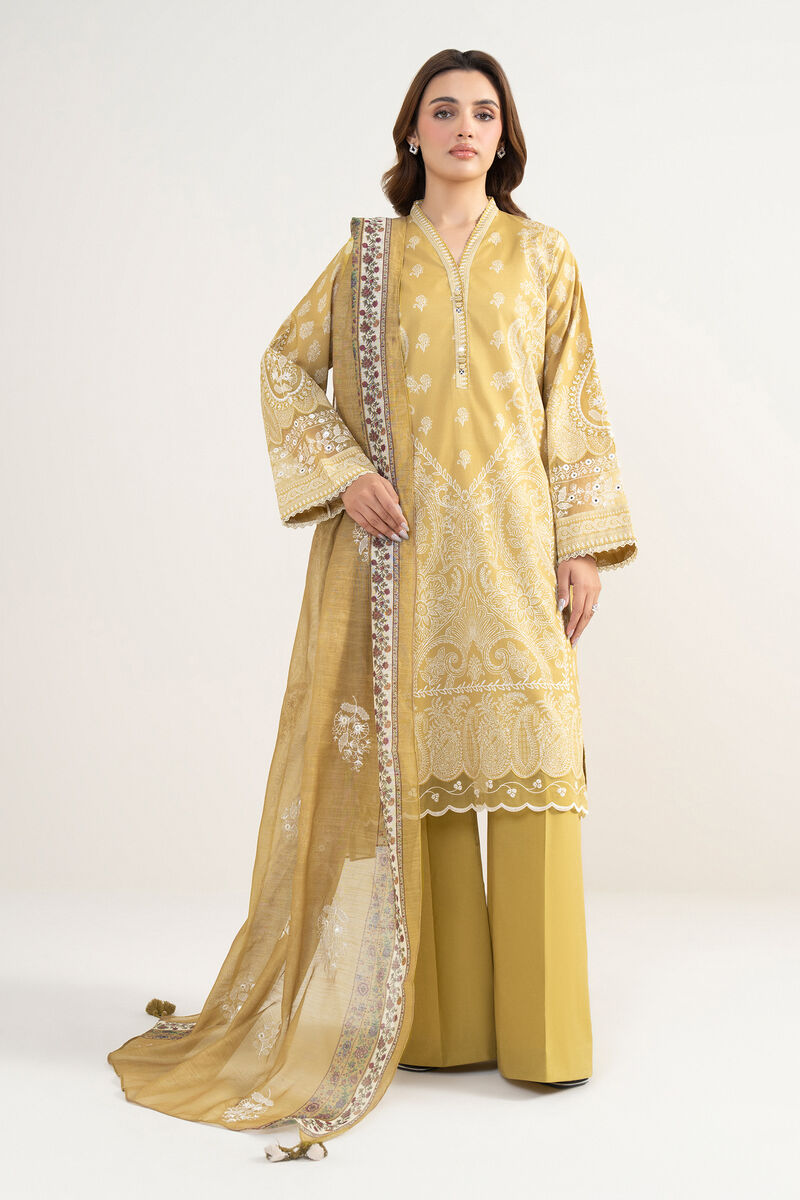 3 Piece - Embroidered Lawn Suit