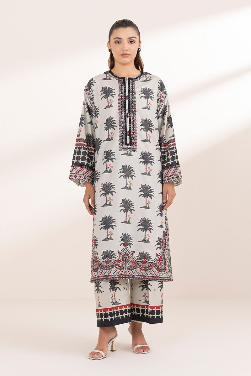 Embroidered Zari Lawn Shirt