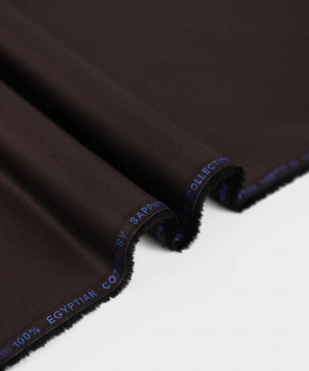 Men's Unstitched Luxury Giza Cotton Dark Maroon Full Suit Fabric